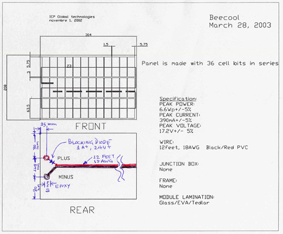 BC-103 Solar Panel With Adjustable Arm Tracker,Out Door Testing Specifications